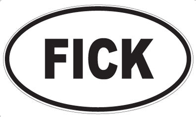 FICK - Oval Magnet