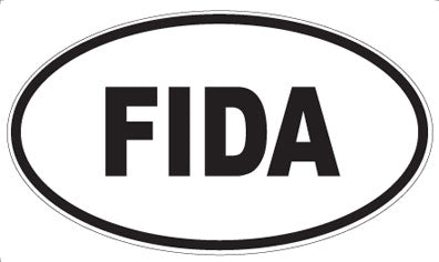 FIDA - Oval Sticker