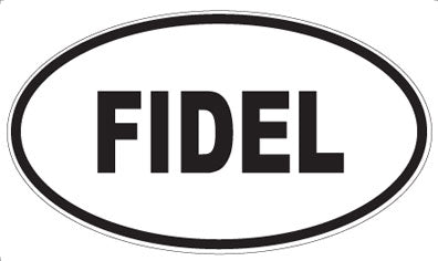 FIDEL - Oval Sticker