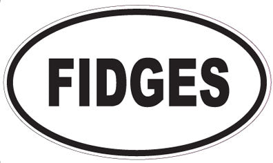 FIDGES - Oval Sticker