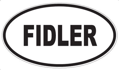 FIDLER - Oval Sticker