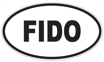 FIDO - Oval Magnet