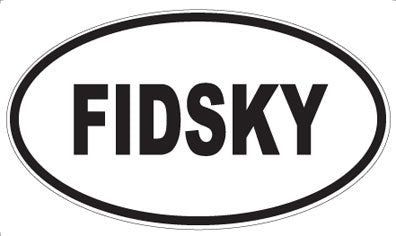 FIDSKY - Oval Sticker
