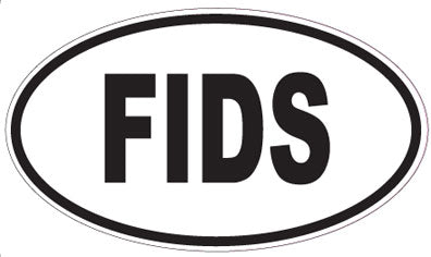 FIDS - Oval Sticker