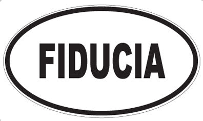 FIDUCIA - Oval Sticker