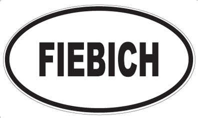 FIEBICH - Oval Sticker