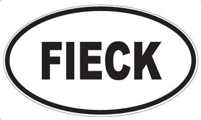 FIECK - Oval Sticker