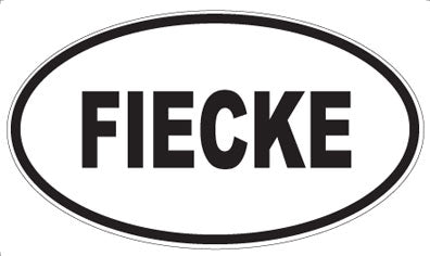 FIECKE - Oval Magnet