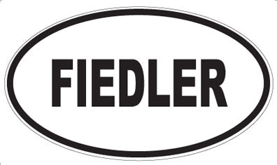 FIEDLER - Oval Sticker