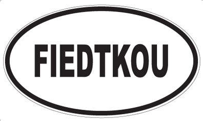 FIEDTKOU - Oval Sticker