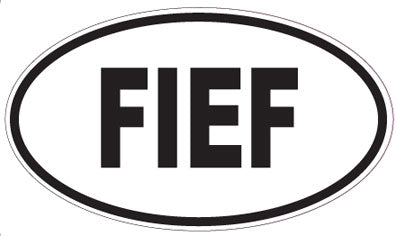FIEF - Oval Sticker