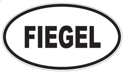FIEGEL - Oval Sticker