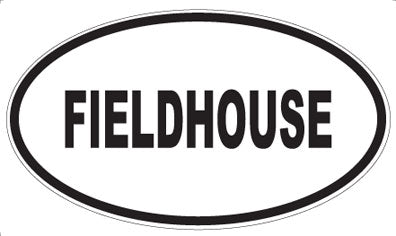 FIELDHOUSE - Oval Sticker
