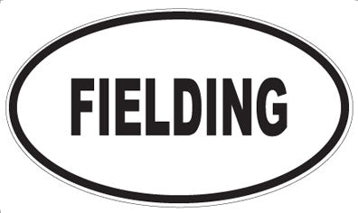 FIELDING - Oval Magnet