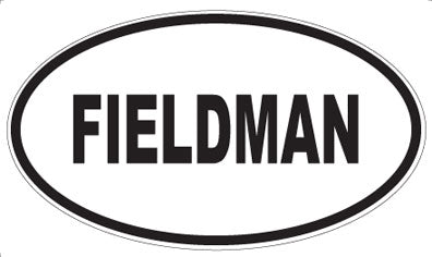 FIELDMAN - Oval Sticker