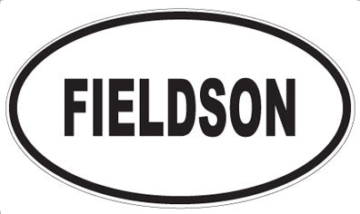 FIELDSON - Oval Sticker