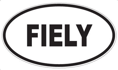 FIELY - Oval Sticker