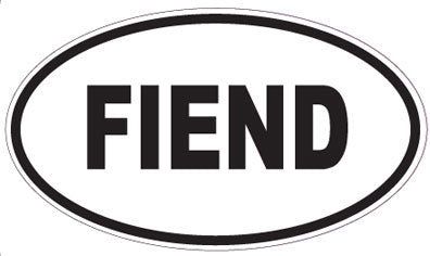 FIEND - Oval Sticker
