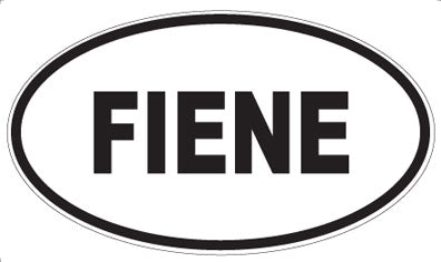 FIENE - Oval Sticker