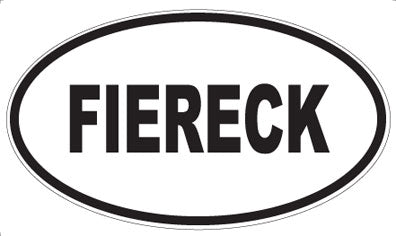 FIERECK - Oval Sticker