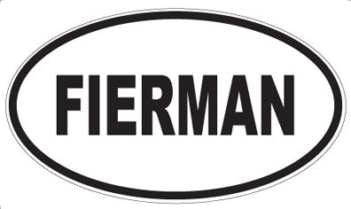 FIERMAN - Oval Magnet