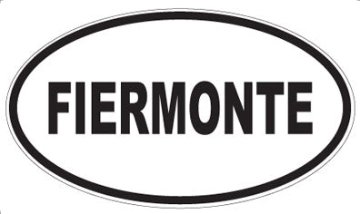 FIERMONTE - Oval Sticker