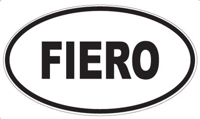 FIERO - Oval Magnet