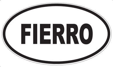 FIERRO - Oval Sticker