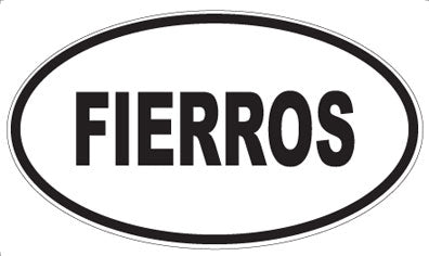 FIERROS - Oval Sticker