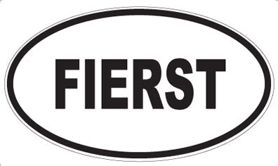 FIERST - Oval Sticker