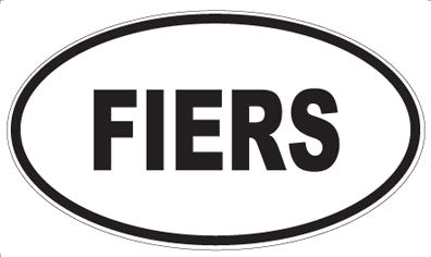 FIERS - Oval Magnet