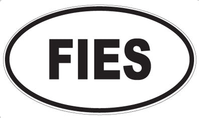FIES - Oval Sticker