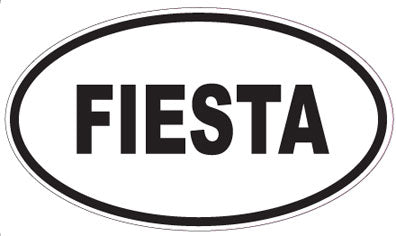 FIESTA - Oval Sticker