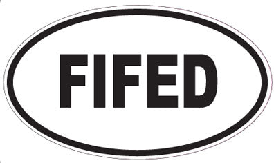 FIFED - Oval Sticker