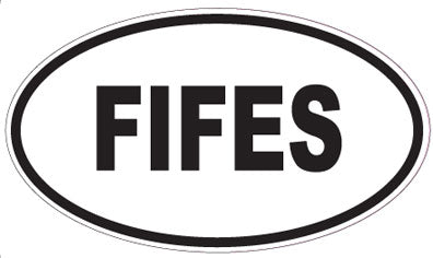 FIFES - Oval Sticker