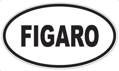 FIGARO - Oval Sticker