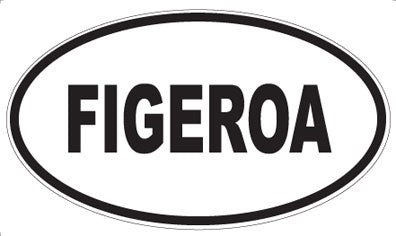 FIGEROA - Oval Sticker
