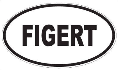 FIGERT - Oval Magnet