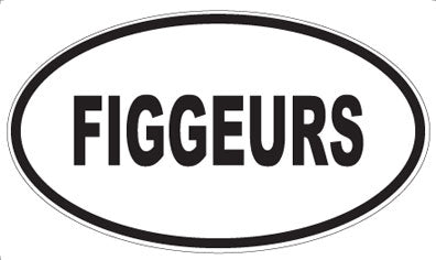 FIGGEURS - Oval Sticker