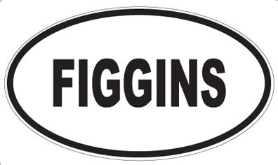 FIGGINS - Oval Sticker