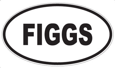 FIGGS - Oval Sticker