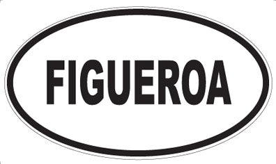 FIGUEROA - Oval Sticker