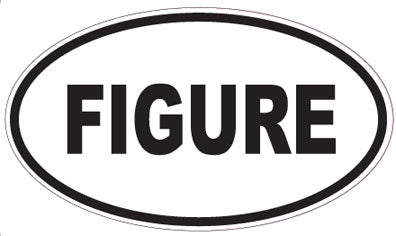 FIGURE - Oval Sticker