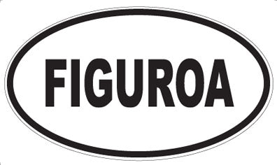 FIGUROA - Oval Sticker
