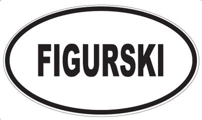 FIGURSKI - Oval Magnet