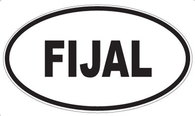 FIJAL - Oval Sticker