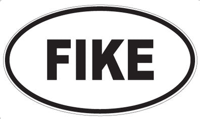 FIKE - Oval Sticker