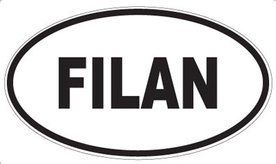 FILAN - Oval Sticker