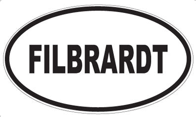 FILBRARDT - Oval Sticker