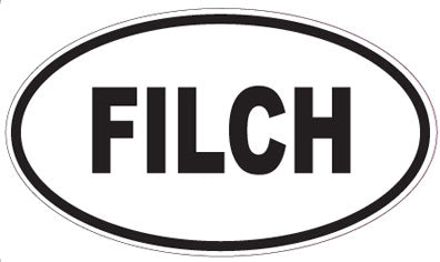 FILCH - Oval Sticker